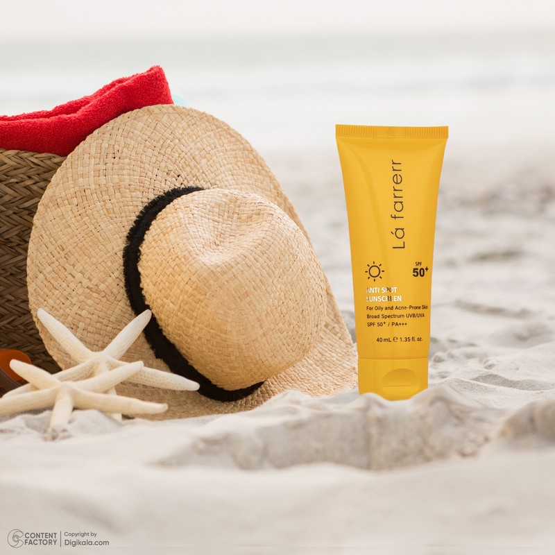 قیمت و خرید کرم ضدآفتاب و ضدلک بی‌رنگ لافارر مدل SPF50، مناسب پوست‌های چرب، حجم 40 میلی‌لیتر