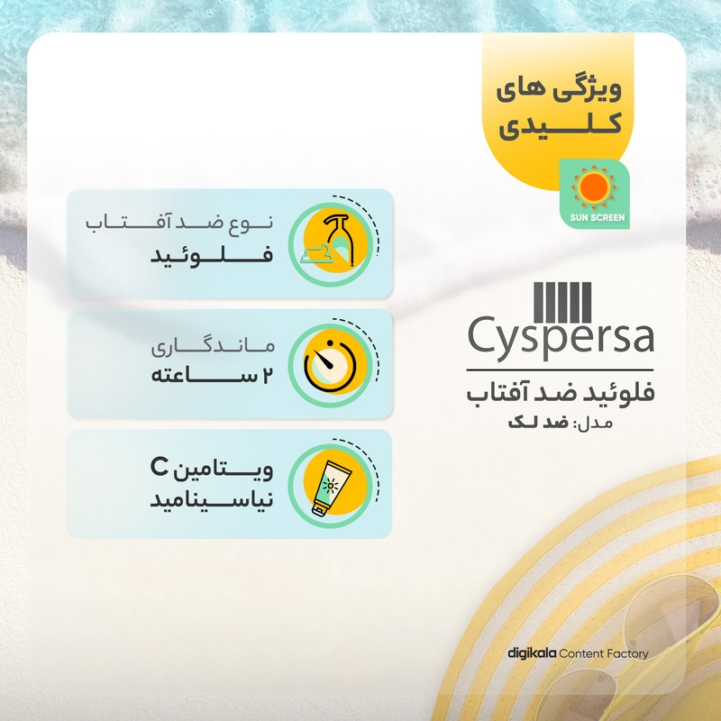 قیمت و خرید کرم ضدآفتاب بی‌رنگ سیسپرسا SPF50 مدل ضدلک ‌مناسب انواع پوست، حجم 50 میلی‌لیتر