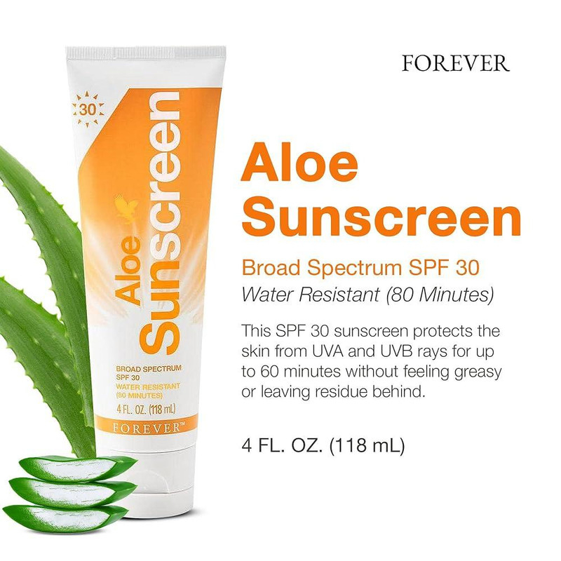 قیمت و خرید کرم ضد آفتاب بی‌رنگ فوراور لیوینگ پروداکتس، SPF 30، مدل 01