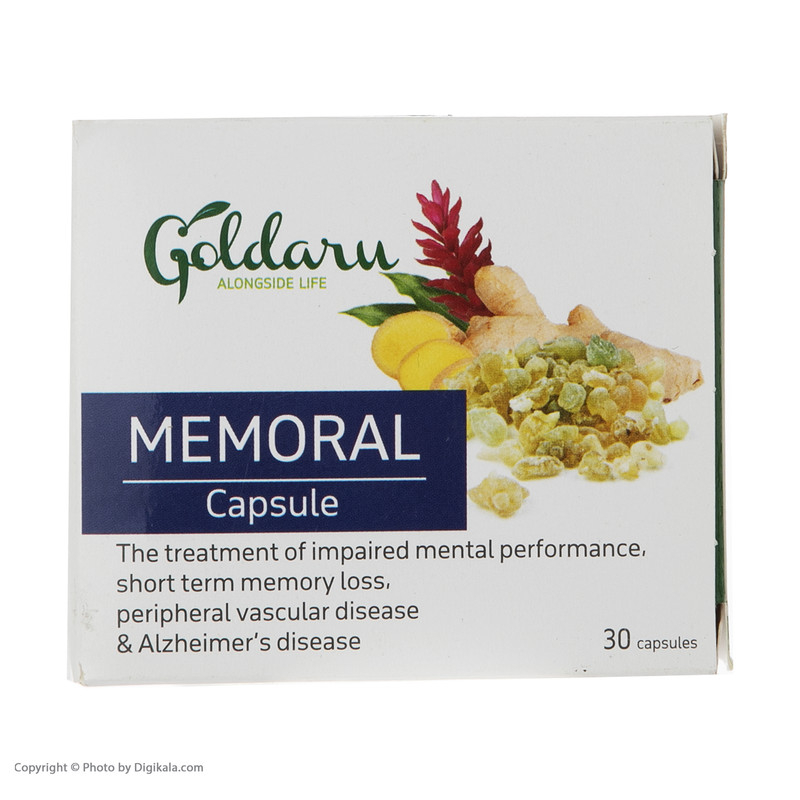 قیمت و خرید کپسول ممورال گل دارو بسته 30 عددی