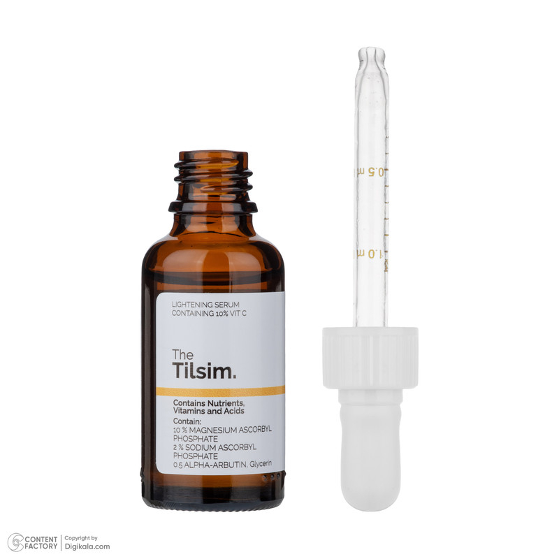 قیمت و خرید سرم روشن کننده پوست تیلسیم مدل ویتامین سی 10 درصد مناسب برای انواع پوست حجم 30 میلی‌لیتر